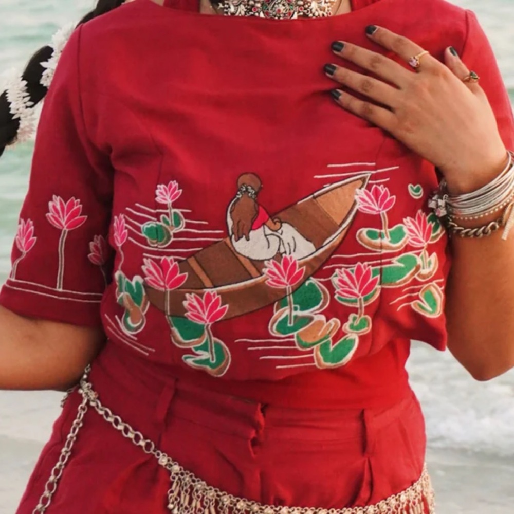 Labyrinthave Monpura Embroidered Blouse